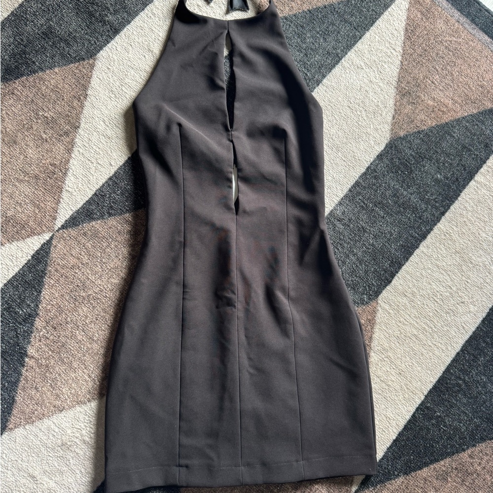 Zara Black Halter Mini Dress Cocktail
